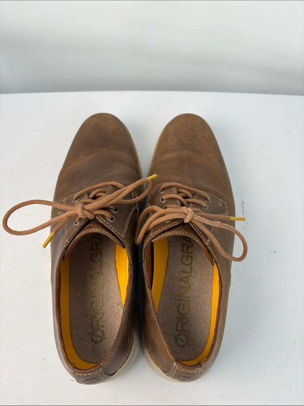 👻 Cole Haan Original Grand Brown Leather  lace up shoes